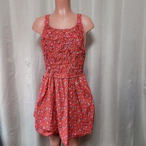 Free People Red Floral Mini Dress